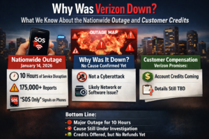 Why Was Verizon Down? Nationwide Outage Explained and Customer Credits