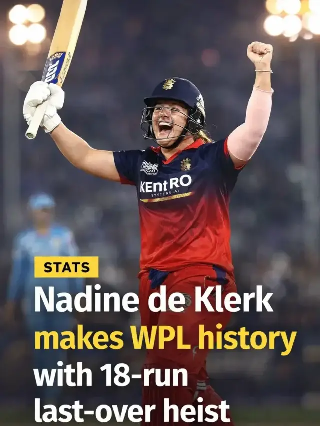 Nadine de Klerk makes WPL history with 18-run last-over heist